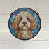 Cockapoo Stained Glass Effect Suncatcher